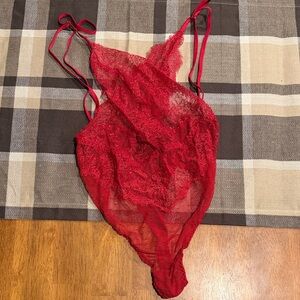 Victoria's Secret Red Lace Chemise